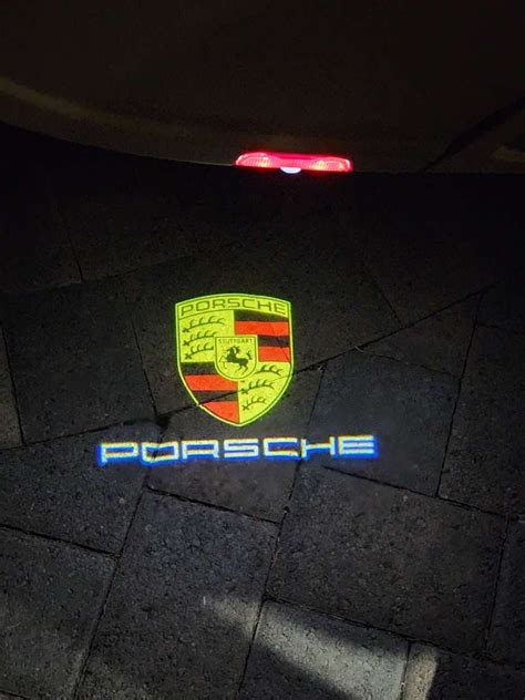 Porsche LED Door Logo Lights | CarLightsLogo