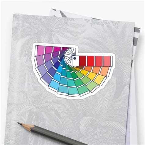 Pantone Color Chip Swatches Books Sticker By Oh Hi Color Chip