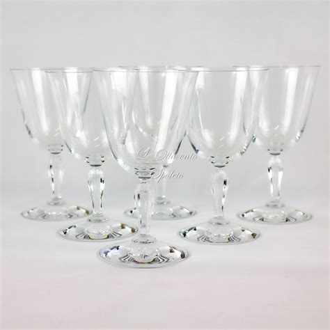 Set 6 Bicchieri Da Vino Baccarat Clara