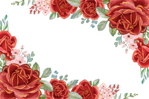 Rose Flower Frame Designs