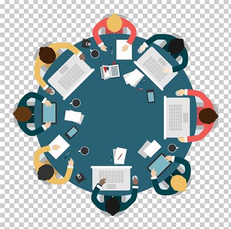 Round Table Meeting Business PNG, Clipart, Are Vector, Brainstorming ...