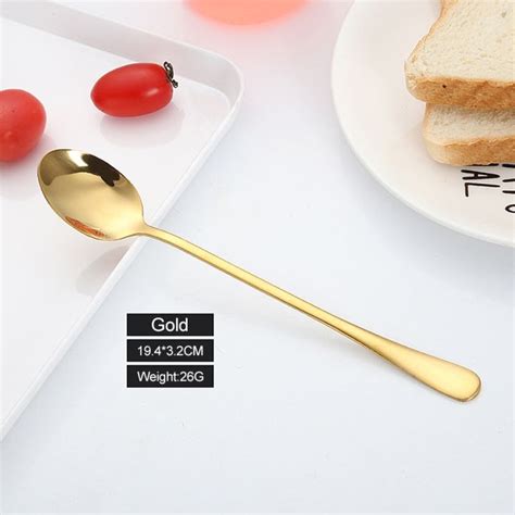 Sendok Teh Gagang Panjang Long Handled Tea Spoon Stainless Steel