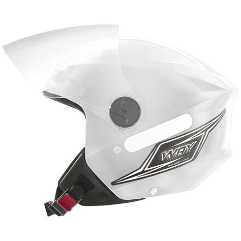 Capacete Para Moto Aberto Pro Tork New Way Preto Fosco Branco Vermelho