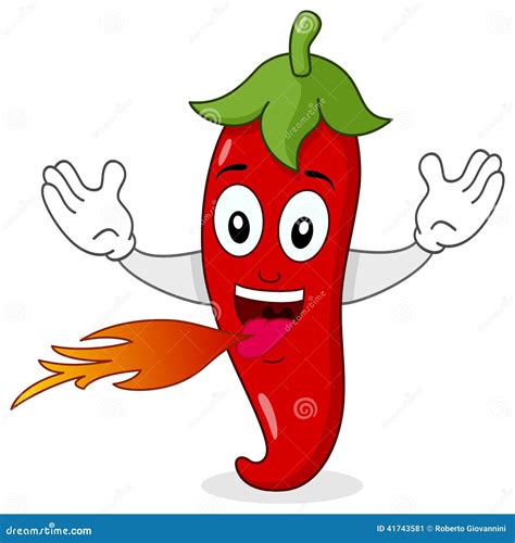 Red Hot Chili Pepper Character Stock Vector Image 41743581