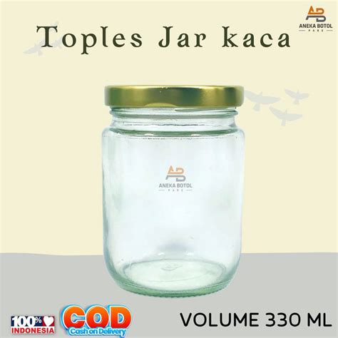 Jual Botol Kaca 330ml Toples Kaca 330ml Botol Selai 330ml Toples Selai