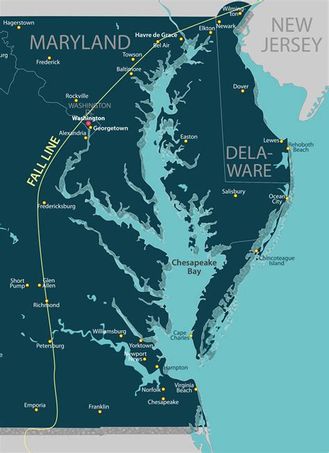 Virginia Fall Line Map