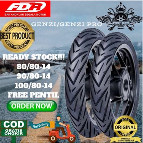 Jual TERMURAH PRODUKSI 2024 BAN TUBELESS FDR GENZI GENZI PRO RING 14