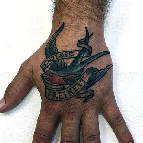 73 Traditional Swallow Tattoo Designs For Men