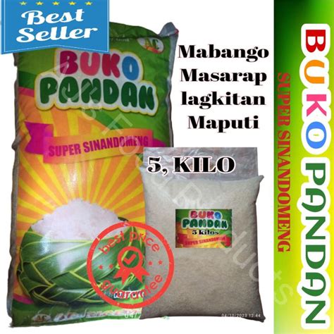 BUKO Pandan SINANDOMENG Rice 5klg Repacked Actual Photo POSTED