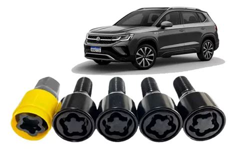 Kit Trava Parafuso Antifurto De Rodas Black Vw Taos Todos