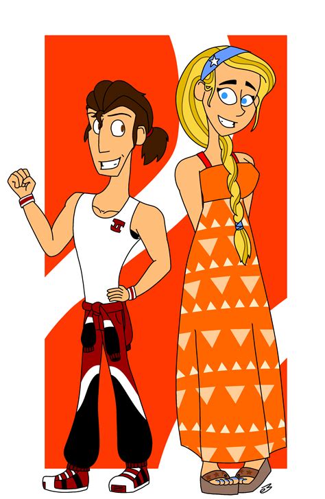 Redesigned Tyler and Lindsay. : r/Totaldrama