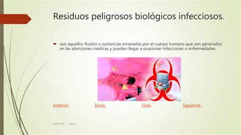 Manejo De Residuos Peligrosos Biológicos Infecciosos Ppt