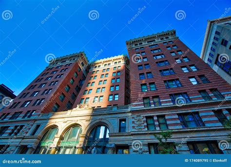 Boston Historic Buildings in Downtown Stock Image - Image of district, tourism: 174089795