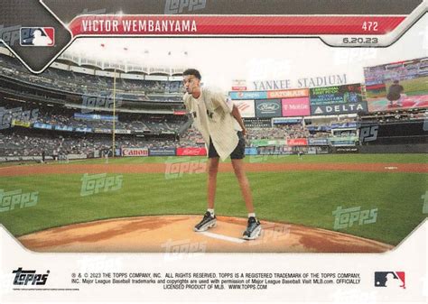 Topps Now Victor Wembanyama Trading Card Database