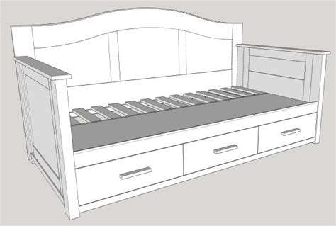 Woodworking Plans For Twin Daybed Platform Bed Planos