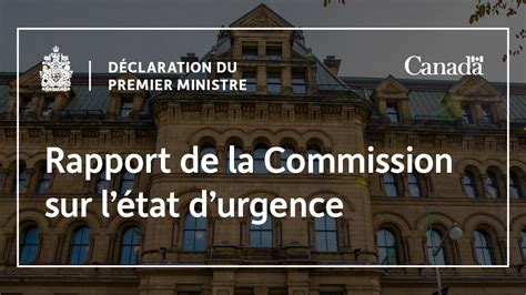 Déclaration du premier ministre au sujet du rapport de la Commission