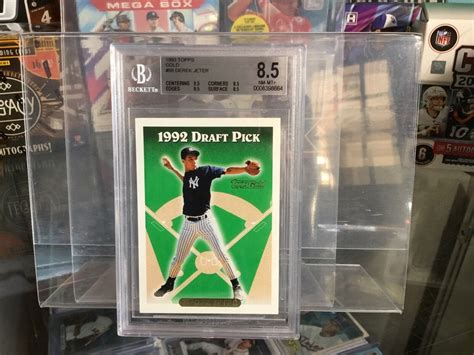 Topps Gold Derek Jeter Rookie Rc Bgs Nm Mt Ebay