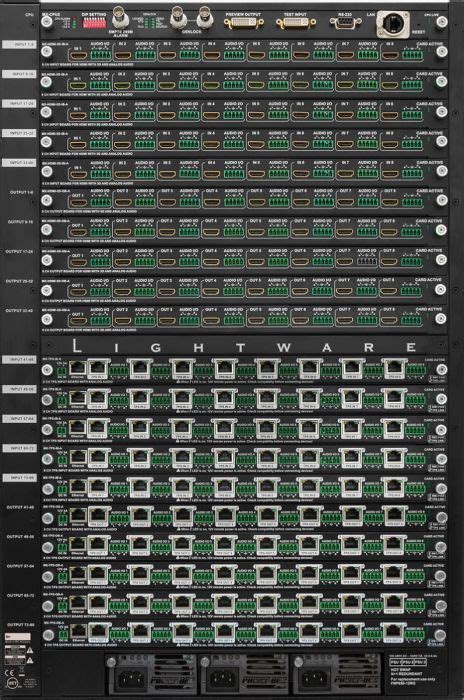 Шасси модульного матричного коммутатора Lightware MX-FR80R, купить ...