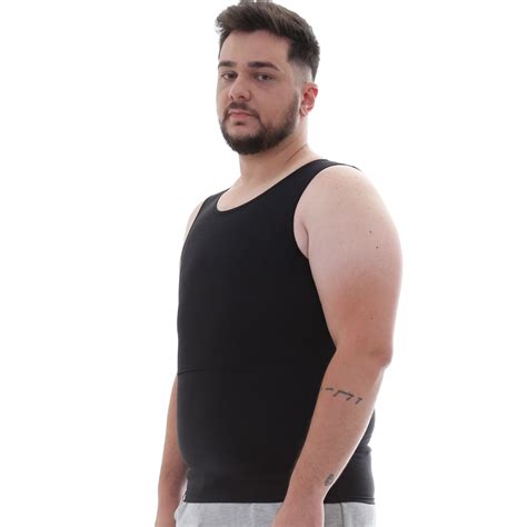 Cinta Modeladora E Postural Masculina Shapewear Slim Fitness Preto