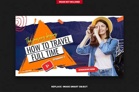 Premium PSD | Travel Youtube Channel