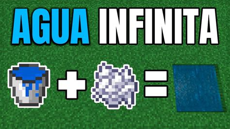 AGUA INFINITA CON UN SOLO CUBO DE AGUA Shorts Minecraft YouTube