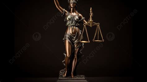 The Female Statue Of Justice In Bronze Background Lady Of Justice Pictures Background Image And