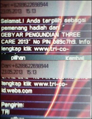 Waspada Penipuan Lewat Sms Dengan Menyertakan Website Palsu Pencari