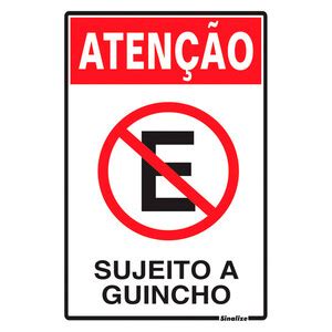 Placa De Sinalização Atenção Garagem Sujeito A Guincho 30x20 Leroy Merlin