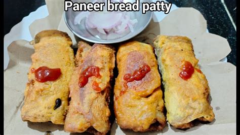 Paneer Bread Roll Recipe Paneer Bread Patty Paneer Pakora Bread Pokora