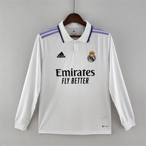 Camisetas Futbol Real Madrid Primera Manga Larga Hombre