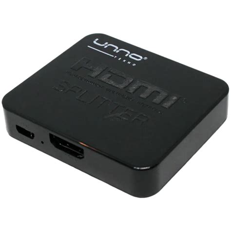 SPLITTER UNNO HDMI 2 PUERTOS 4K Intelec Tecnología y Fitness