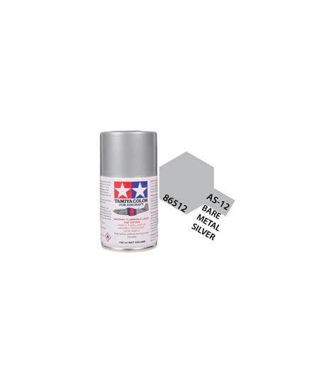 Spray As 12 Flat Bare Metal Silver 100ml