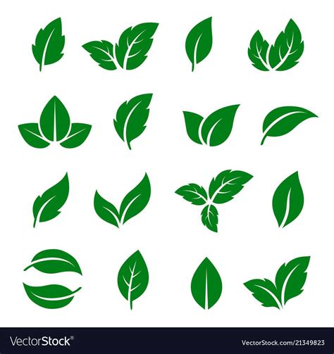 Leaf Icons Set Preview Artofit