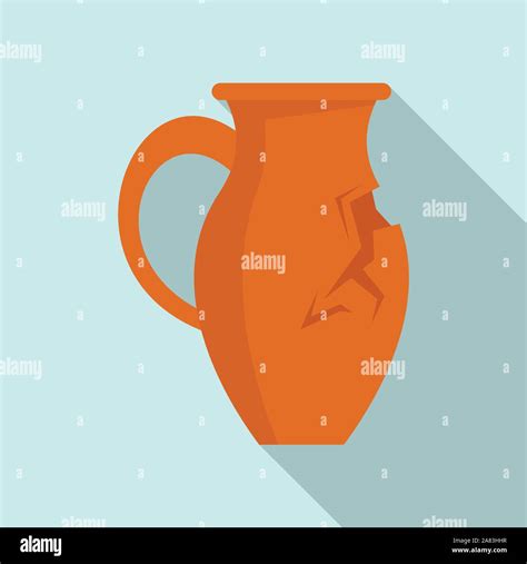 Cracked Jug Icon Flat Illustration Of Cracked Jug Vector Icon For Web