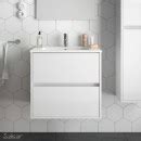 Mueble baño serie Noja 600 Salgar blanco brillante