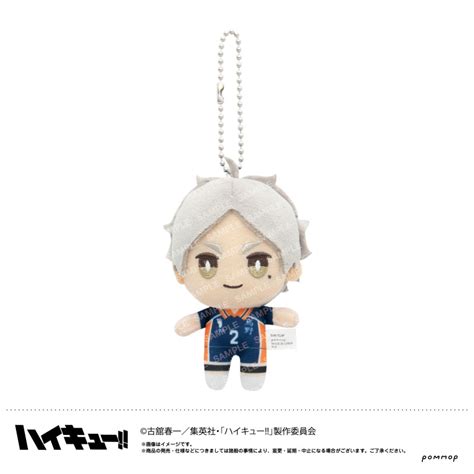 Peluche Porte clés Otemochi H Koshi Sugawara Haikyu Meccha Japan