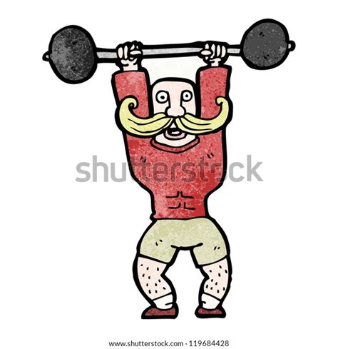 Cartoon Circus Strong Man Stock Vector Royalty Free 119684428