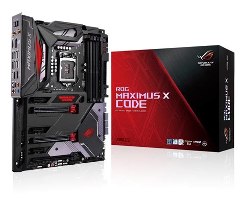 Asus Rog Maximus X Code Intel Z370 Coffee Lake Lga1151 Atx Desktop Motherboard Wootware