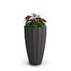 Mayne Sedona 28 In Tall Self Watering Graphite Grey Polyethylene