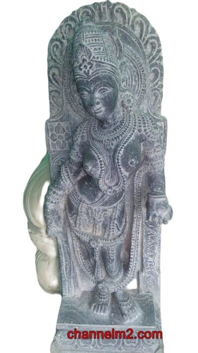 Black Stone Apsara Figurine Mythical Beauty B K Arts