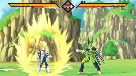 Super Vegeta Vs Perfect Cell Mugen Char Youtube