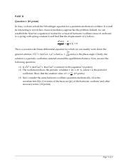 Exam Part Problems Pdf Part Ii Question Points In Class We