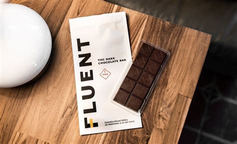 High End Cannabis Chocolates Fluent Thc Dark Chocolate Bar