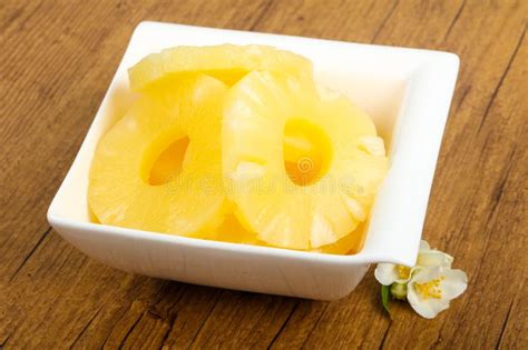 Canned pineapple stock photo. Image of sliced, healthy - 134090306