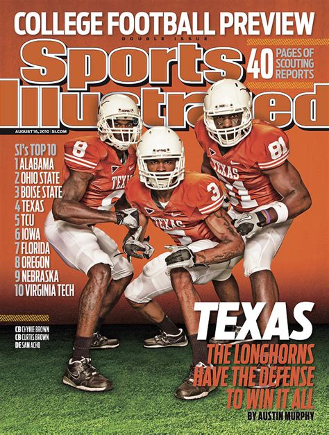 University Of Texas 2010 College Football Preview Issue Sports