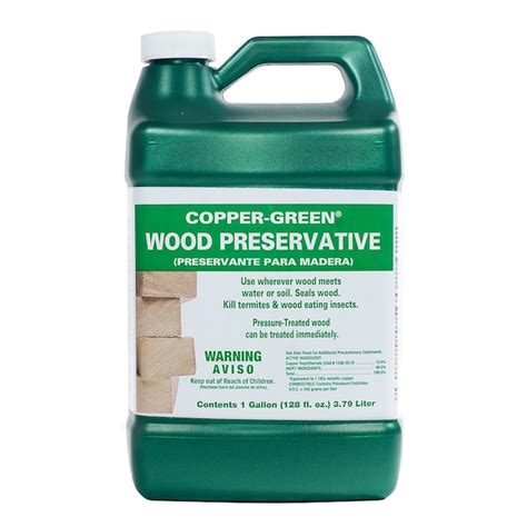 Copper Green Oil Based Wood Preservative 1 Gallon In The Wood