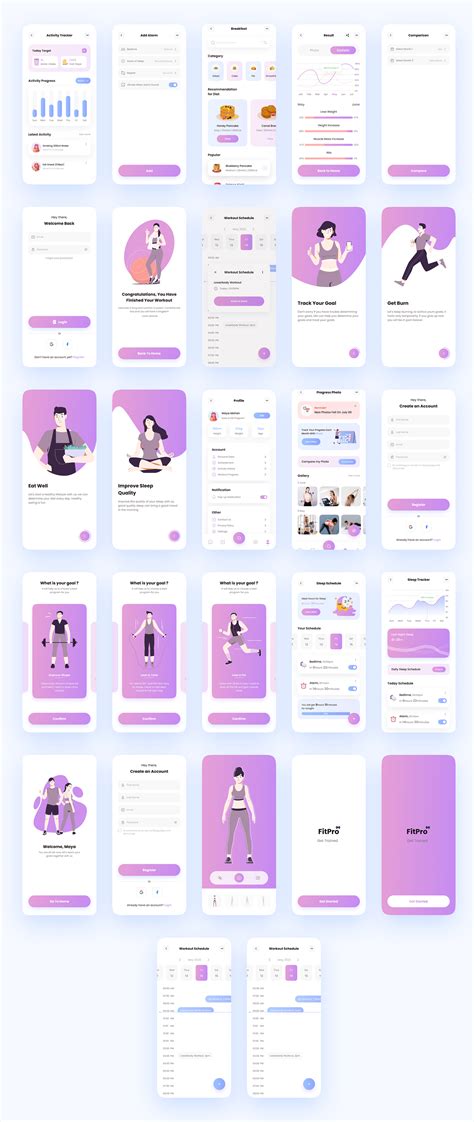 FitPro Fitness App Ui On Behance