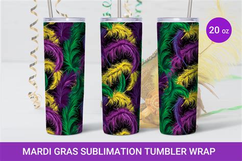 Mardi Gras Sublimation Tumbler Graphic By Kmarinadesign Creative Fabrica