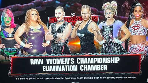 Elimination Chamber Raw Womens Title Wwe2k22 Youtube