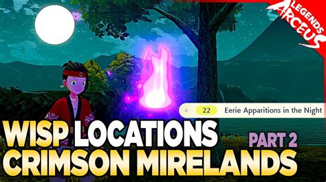 Every Wisp Location In Crimson Mirelands Pokemon Legends Arceus YouTube